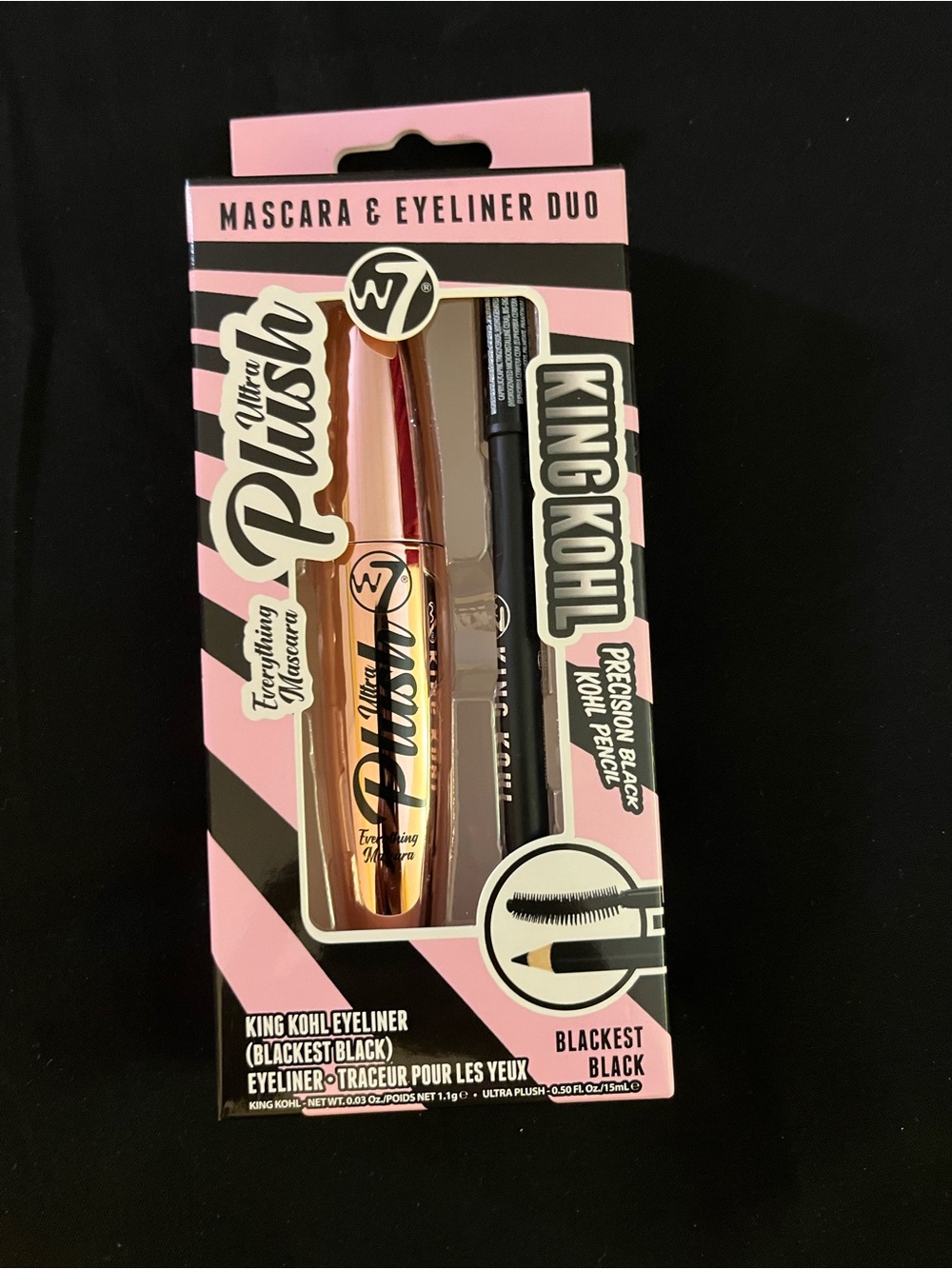 W7 London Ultra Plush Everything Mascara & King Kohl Precision Eyeliner Duo Pack